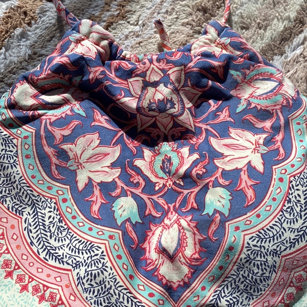 Billabong Bikini Reversible Halter Top Floral Paisley​​ - Picture 2 of 8
